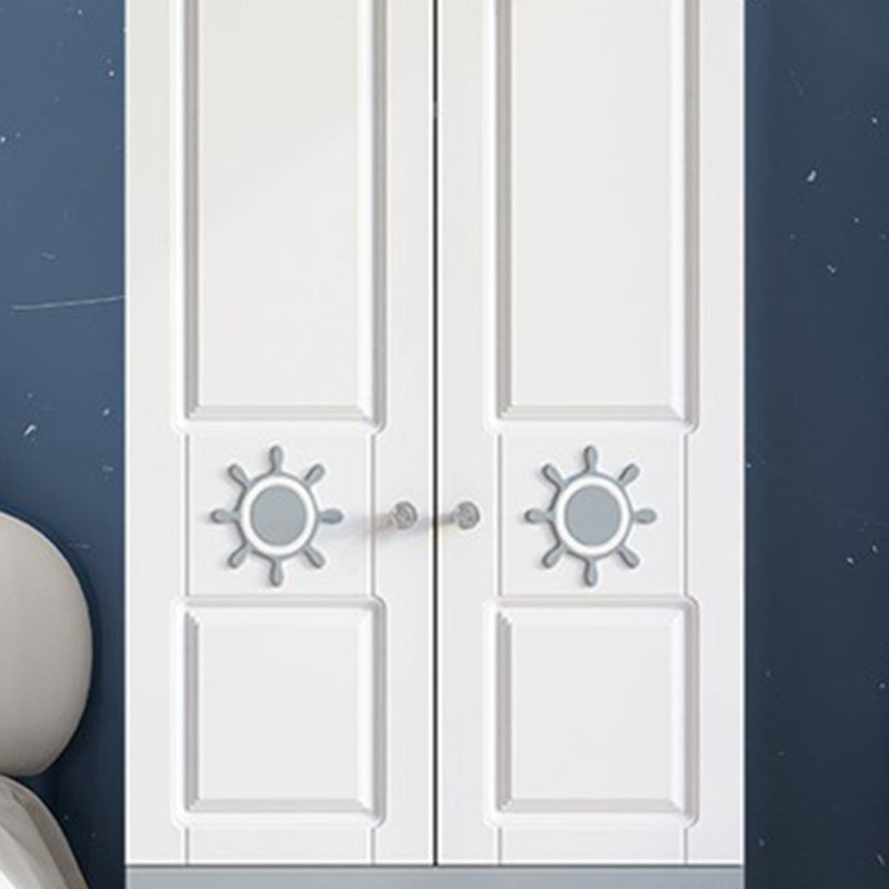 Coastal Storage Cabinet with Hinged Door Manufactured Wood Matte Finish Cabinet