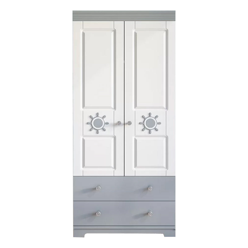 Coastal Storage Cabinet with Hinged Door Manufactured Wood Matte Finish Cabinet