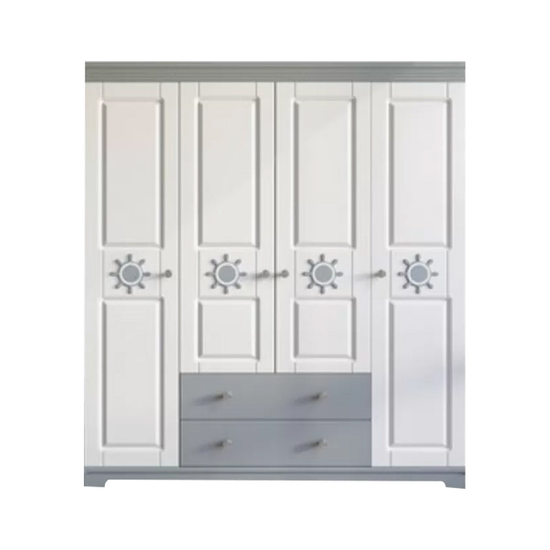 Coastal Storage Cabinet with Hinged Door Manufactured Wood Matte Finish Cabinet