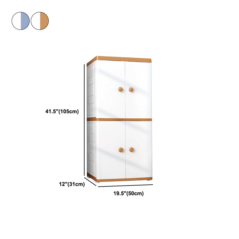 Plastic Storage Contemporary Wardrobe Closet with Shelves