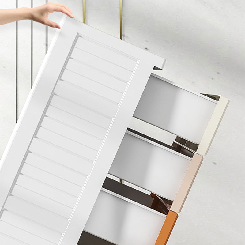 Modern Style Non-Hanging Armoire Plastic Home Storage Cabinet with Drawers