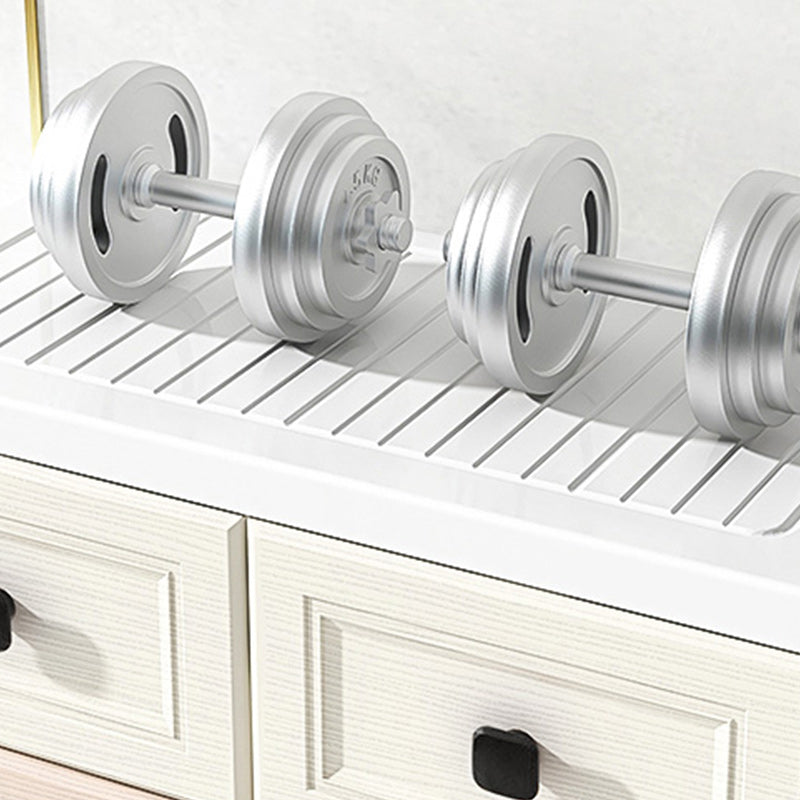 Modern Style Non-Hanging Armoire Plastic Home Storage Cabinet with Drawers