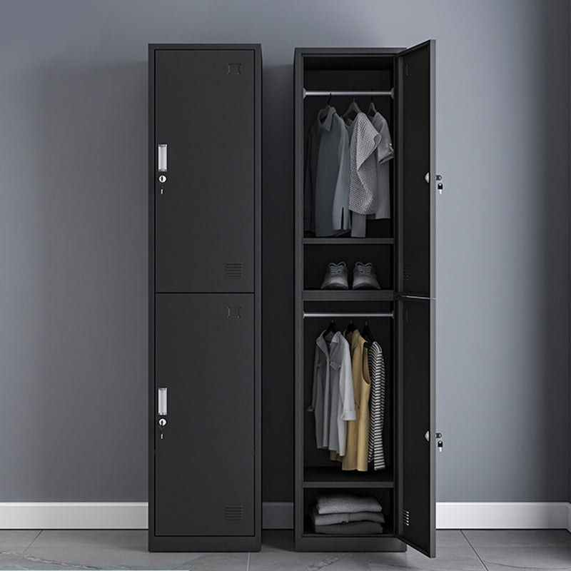 Modern Style Wardrobe Metal Wardrobe Closet with Lock,14.96" D x 16.54" W x 39.37" H