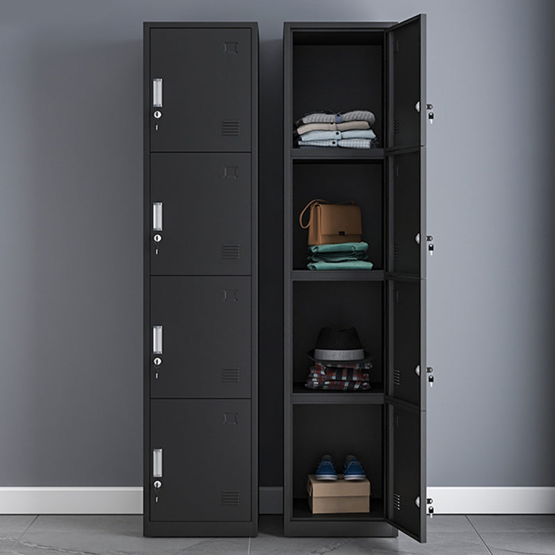 Modern Style Wardrobe Metal Wardrobe Closet with Lock,14.96" D x 16.54" W x 39.37" H