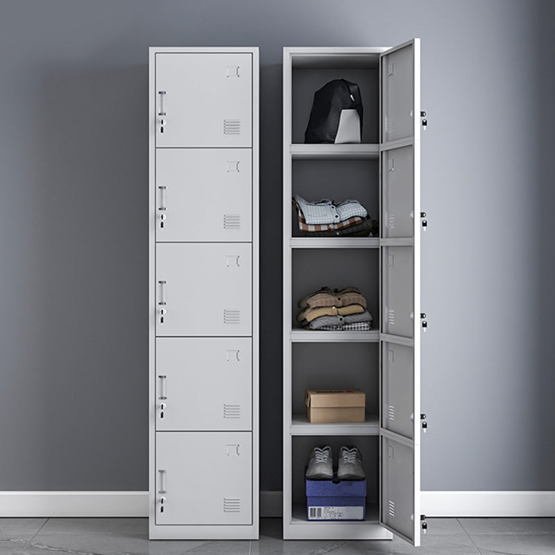 Modern Style Wardrobe Metal Wardrobe Closet with Lock,14.96" D x 16.54" W x 39.37" H