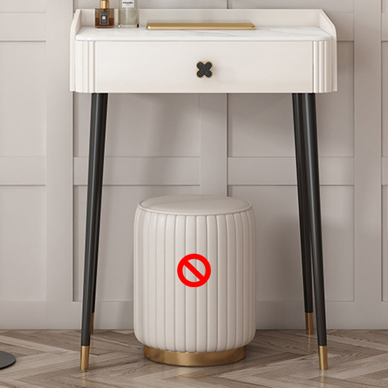 Contemporary Vanity Dressing Table Slate Top Make-up Vanity with Drawer
