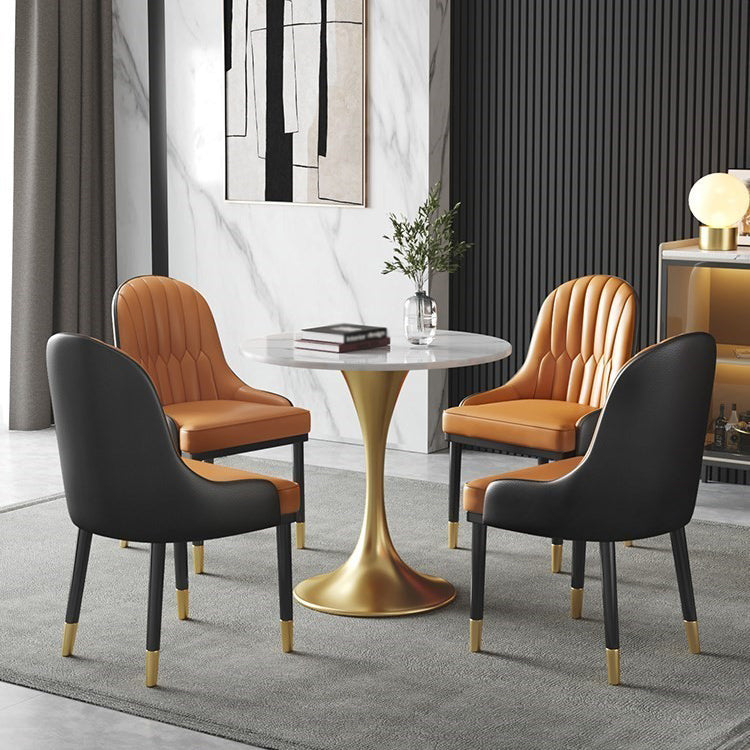 Traditional Luxury Dining Table Sintered Stone Tulip Table for Dining Room