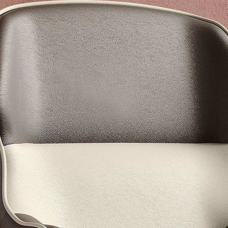 Brasserie Contemporary Faux Leather Dining Chair Parsons Chair in Matte Finish