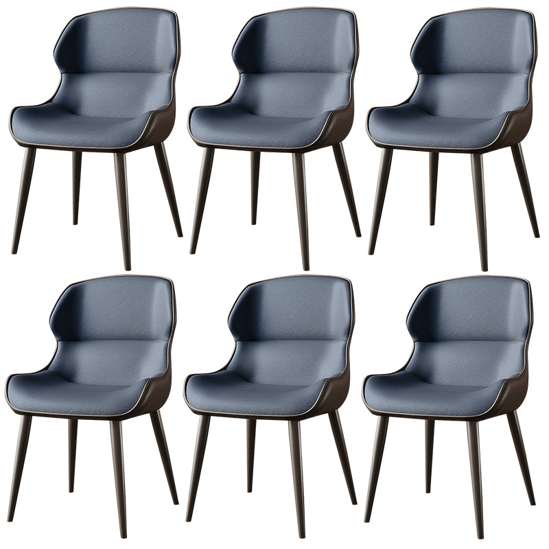 Brasserie Contemporary Faux Leather Dining Chair Parsons Chair in Matte Finish