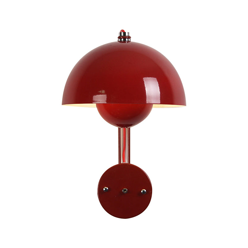 Macaron Wall Light 1-Light Wall Mount Lamp with Metal Shade for Bedroom