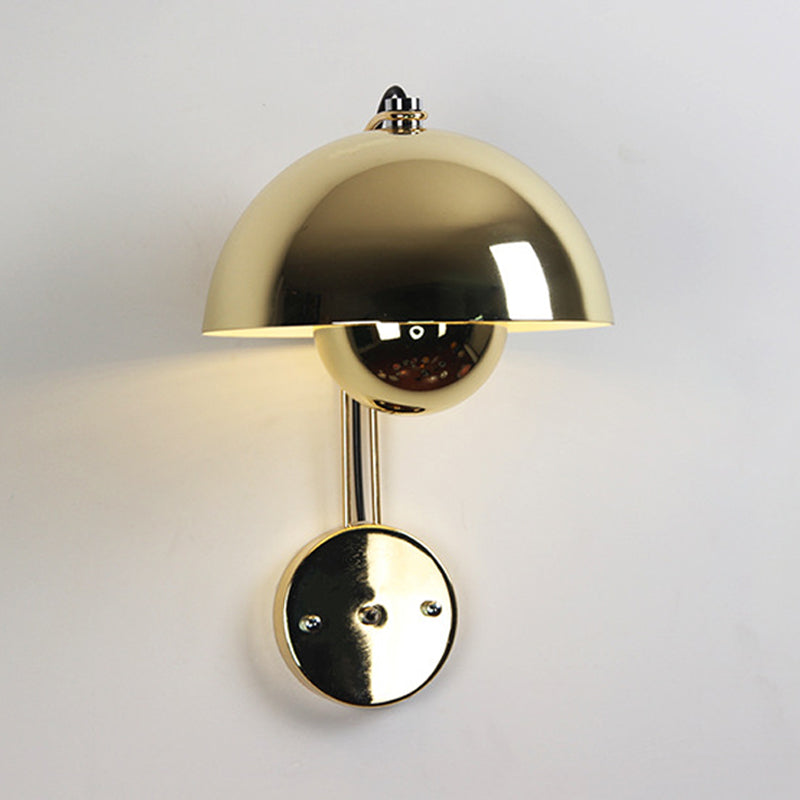 Macaron Wall Light 1-Light Wall Mount Lamp with Metal Shade for Bedroom