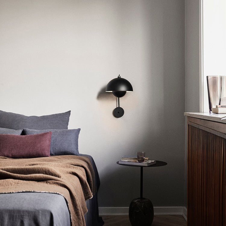 Macaron Wall Light 1-Light Wall Mount Lamp with Metal Shade for Bedroom