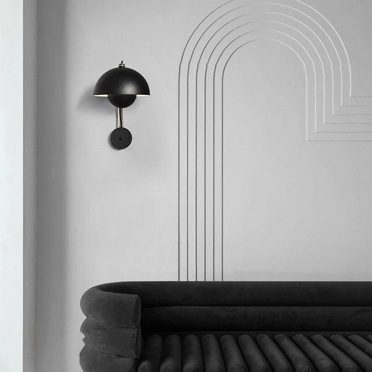 Macaron Wall Light 1-Light Wall Mount Lamp with Metal Shade for Bedroom