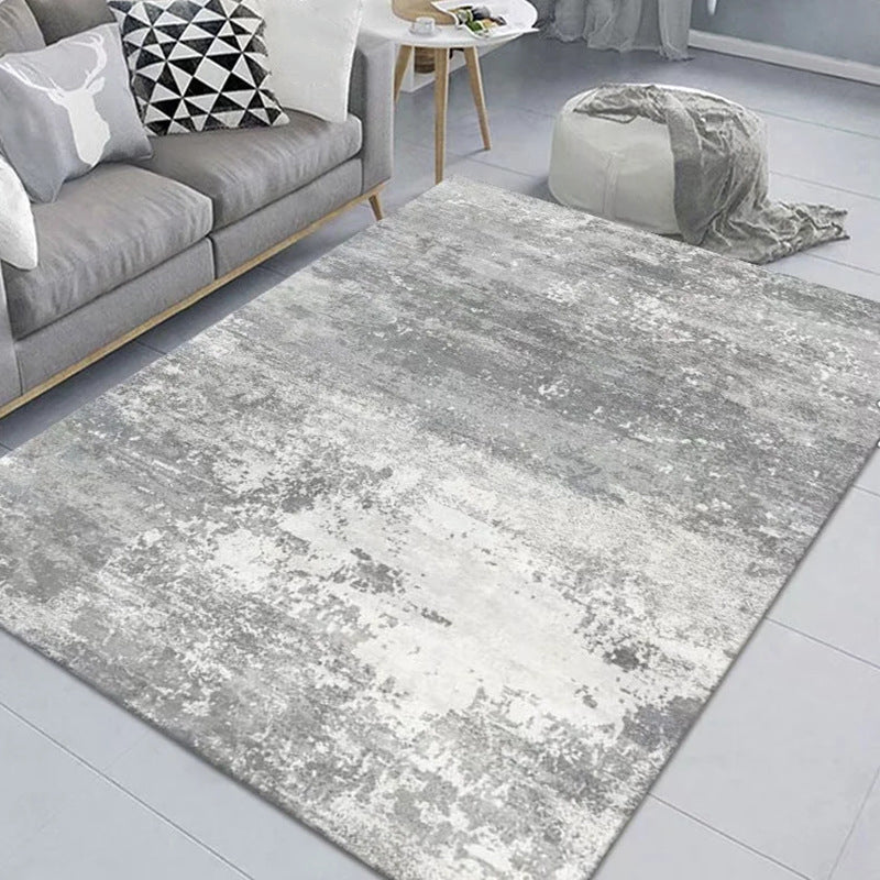 Stylish Abstract Carpet Simple Indoor Rug Polyester Stain Resistant Carpet for Home Decor