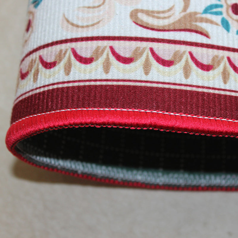 Leisure Abstract Print Carpet Washable Rug Polyester Stain Resistant Carpet for Home Decor