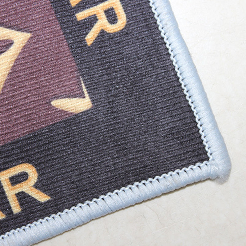 Leisure Abstract Print Carpet Washable Rug Polyester Stain Resistant Carpet for Home Decor