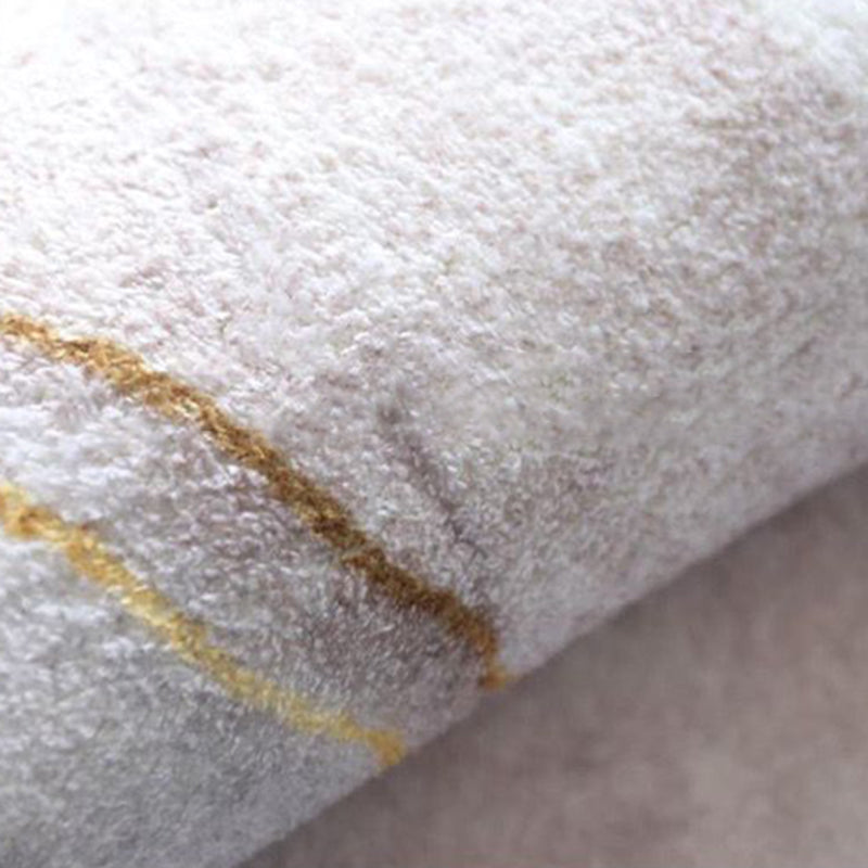 Contemporary Round Carpet Abstract Pattern Rug Stain Resistant Area Rug for Living Room