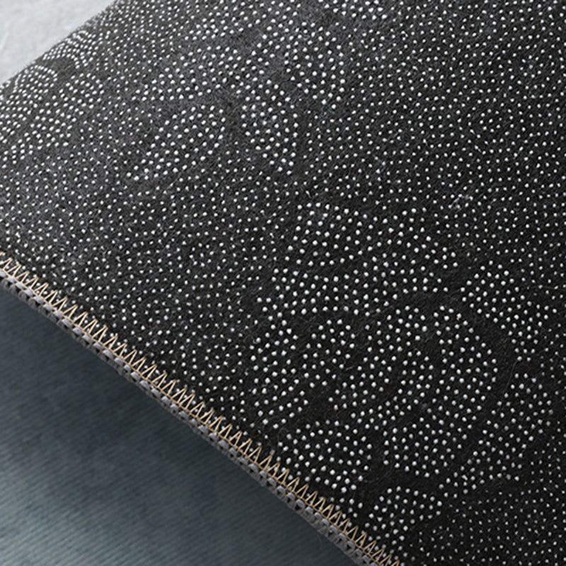 Gray Line Carpet Polyester Casual Area Carpet Non-Slip Backing Carpet for Sitting Room