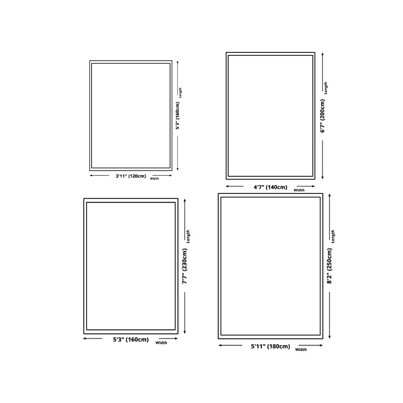 Gray Line Carpet Polyester Casual Area Carpet Non-Slip Backing Carpet for Sitting Room