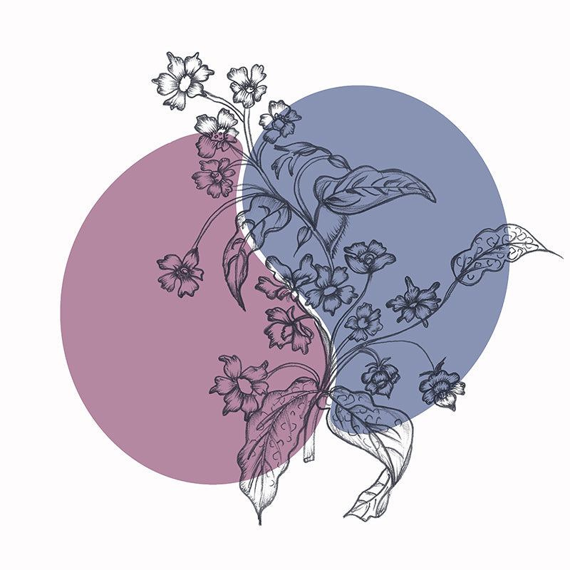 Illustration Stain Resistant Mural Wallpaper Plants Sleeping Room Wall Mural