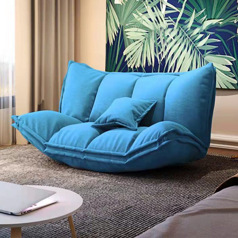 Linen Contemporary Armless Sofa Convertible Sofa, 62.99" L x 19.68" W x 19.68" H