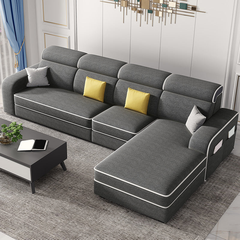 Nordic Style Sofa Bed Fabric Material Multicolor Choice of Latex/sponge Seat Padding Sofa