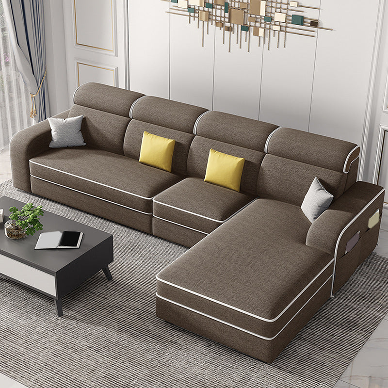 Nordic Style Sofa Bed Fabric Material Multicolor Choice of Latex/sponge Seat Padding Sofa