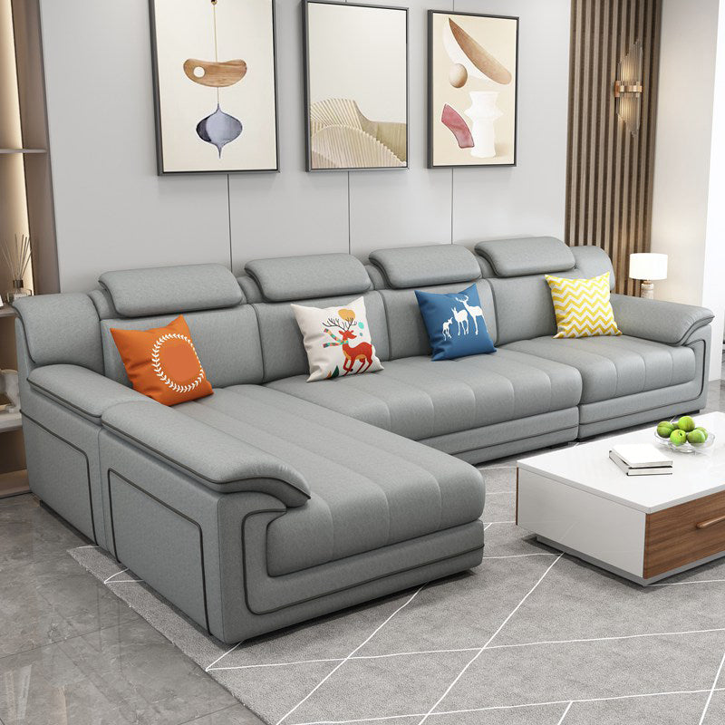 35.4"H Modern Style Pillow Top Arm Sofa& Chaise for Living Room