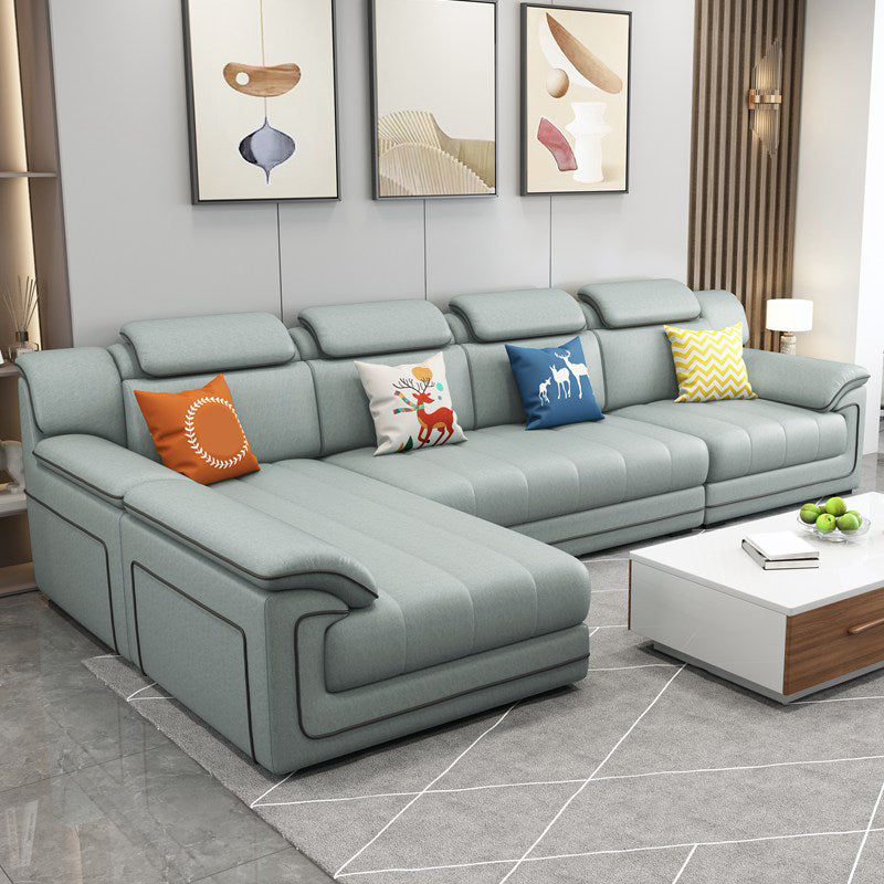 35.4"H Modern Style Pillow Top Arm Sofa& Chaise for Living Room