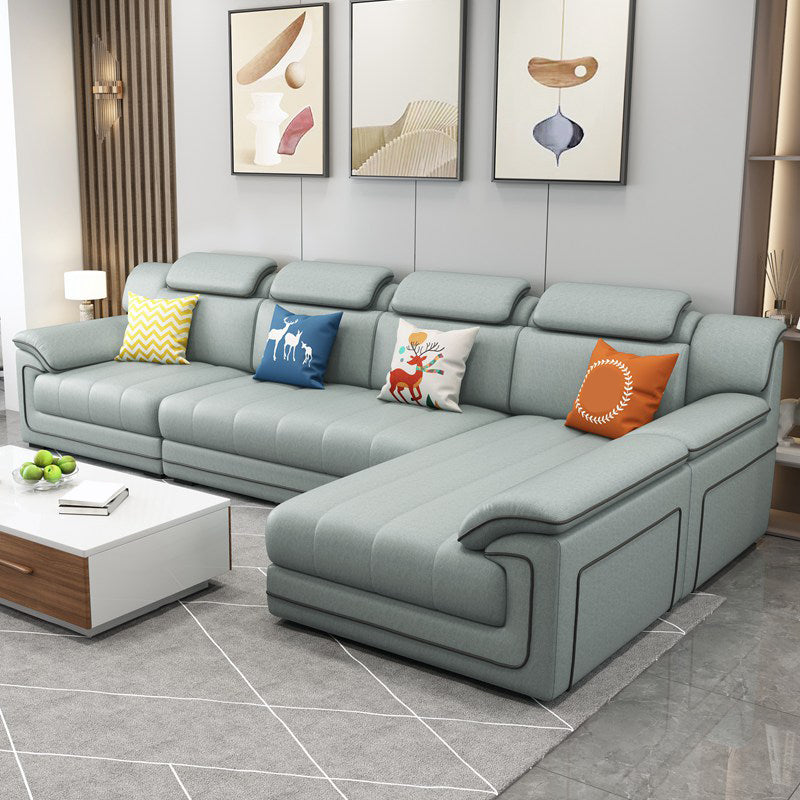 35.4"H Modern Style Pillow Top Arm Sofa& Chaise for Living Room