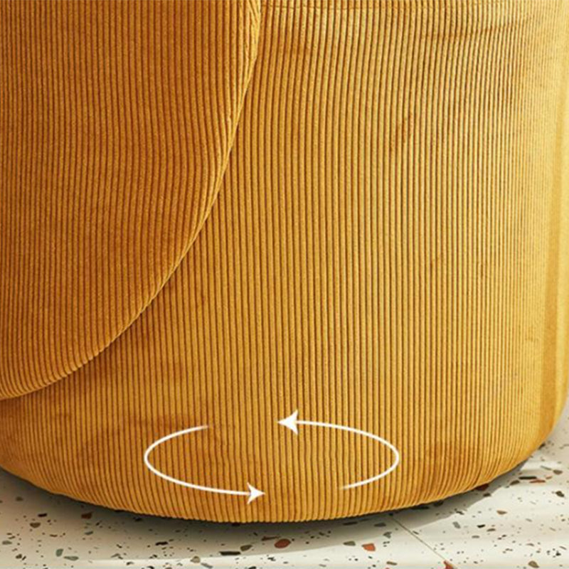 Armless Chair 21.6" L X20.0"W X29.9"H Swivel Chair for Living Room