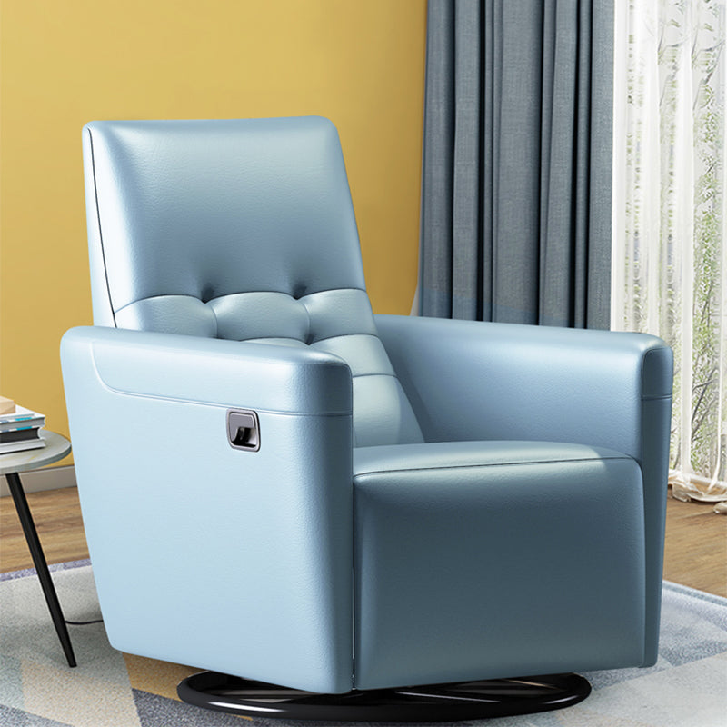 Genuine Leather Convertible Chair 29.52" L x 37.00" W x 40.15" H Armless Chair