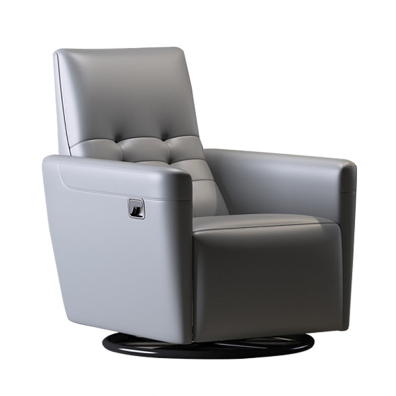 Genuine Leather Convertible Chair 29.52" L x 37.00" W x 40.15" H Armless Chair