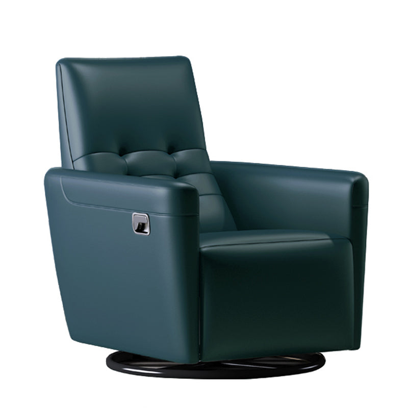 Genuine Leather Convertible Chair 29.52" L x 37.00" W x 40.15" H Armless Chair