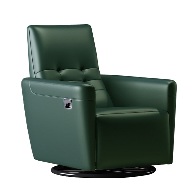 Genuine Leather Convertible Chair 29.52" L x 37.00" W x 40.15" H Armless Chair