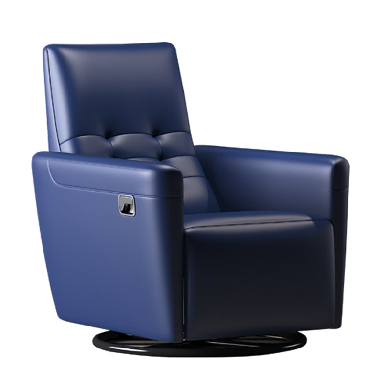 Genuine Leather Convertible Chair 29.52" L x 37.00" W x 40.15" H Armless Chair