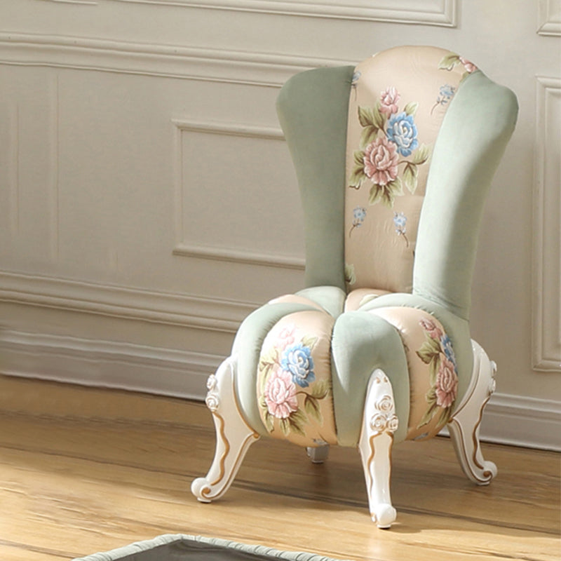 18.11"L x 18.11"W x 38.19"H Velvet Pillow Back Armless Chair