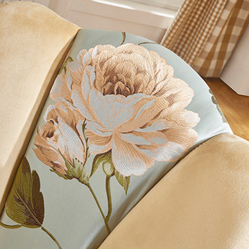 18.11"L x 18.11"W x 38.19"H Velvet Pillow Back Armless Chair