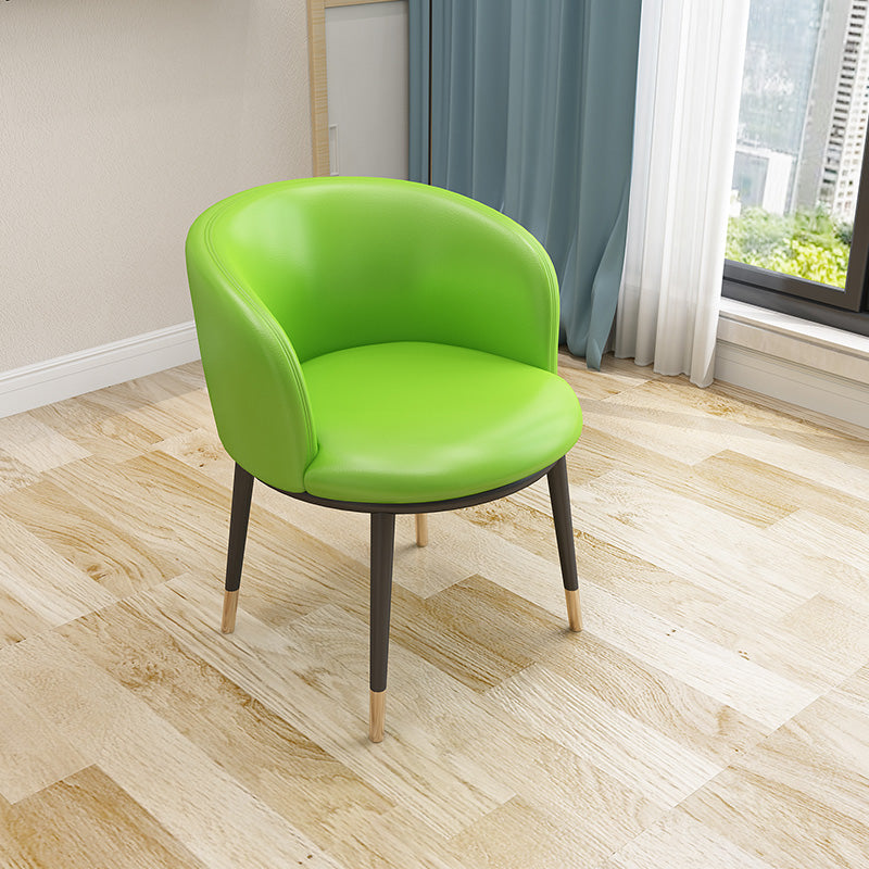 Recessed Arms Barrel Chair Tight Back Accent Chair, 16.54" W √ó 21.65" L √ó 30.71" H