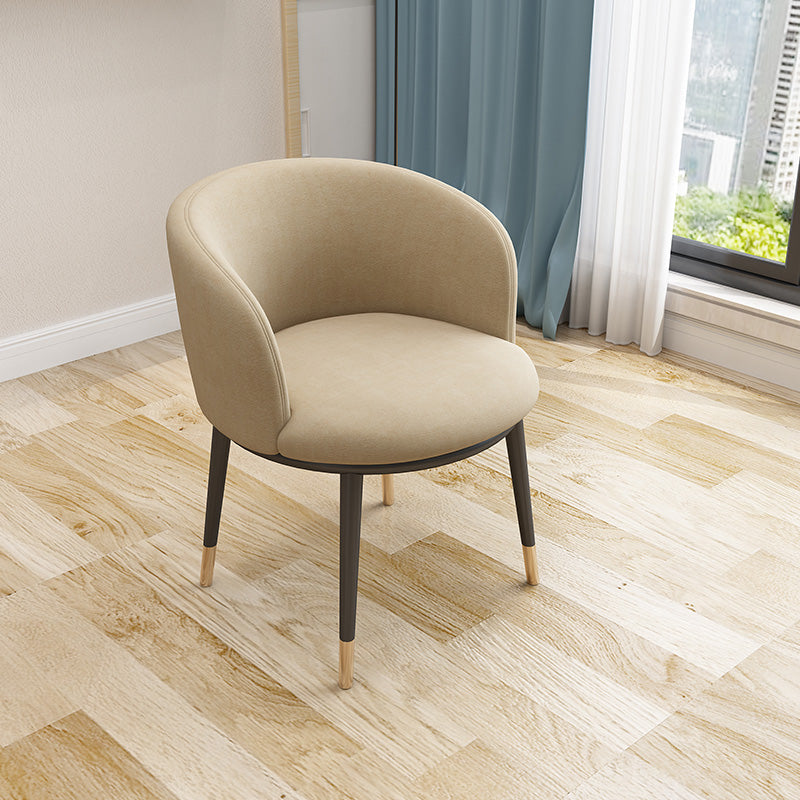 Recessed Arms Barrel Chair Tight Back Accent Chair, 16.54" W √ó 21.65" L √ó 30.71" H