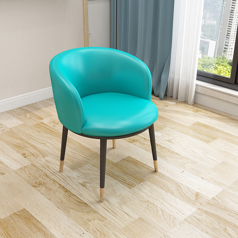 Recessed Arms Barrel Chair Tight Back Accent Chair, 16.54" W √ó 21.65" L √ó 30.71" H