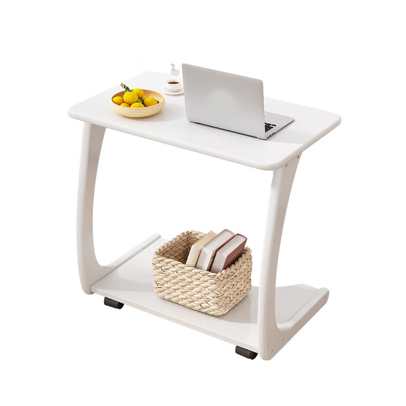 Nordic C Side Table Solid Wood Rectangular Side Table for Living Room