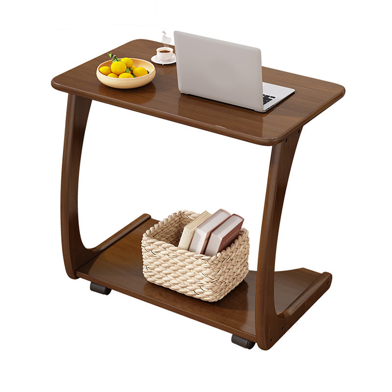 Nordic C Side Table Solid Wood Rectangular Side Table for Living Room
