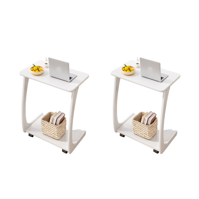 Nordic C Side Table Solid Wood Rectangular Side Table for Living Room