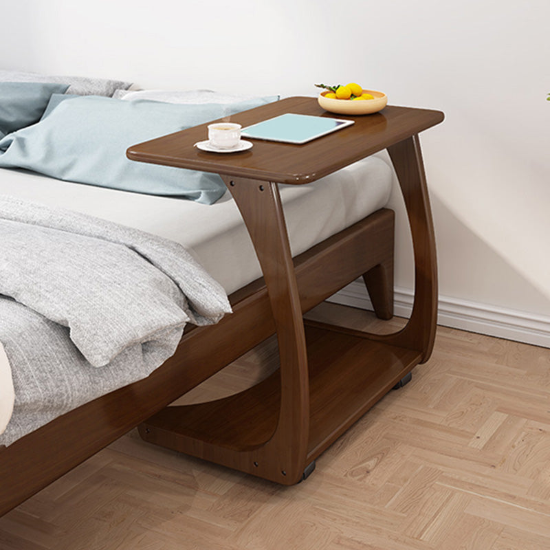 Nordic C Side Table Solid Wood Rectangular Side Table for Living Room