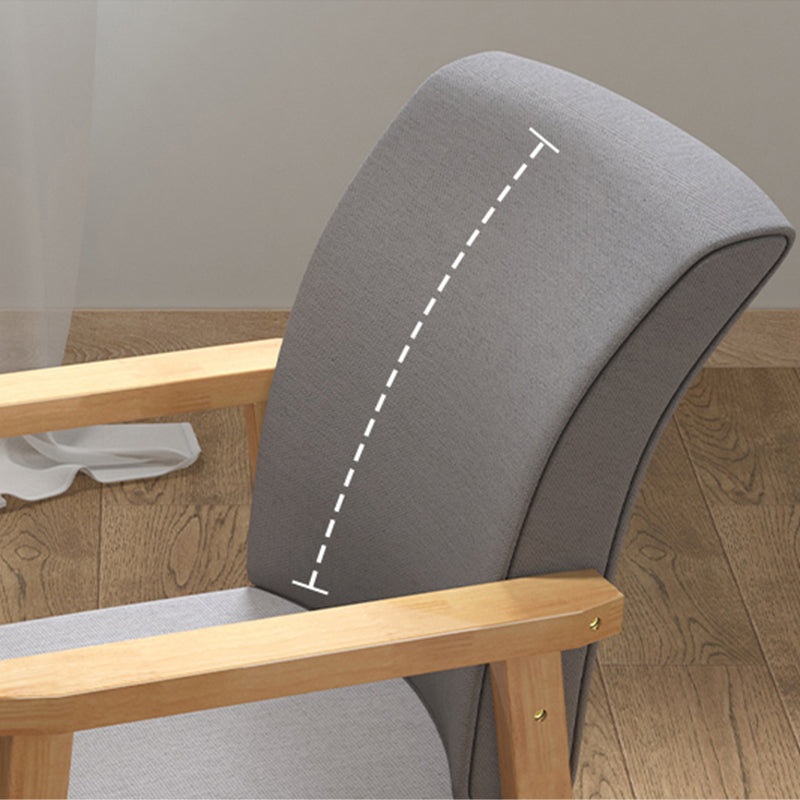 23.6"L x 22.0"W x 32.6"H Linen Chair Removable Cushions Accent Chair for Living Room