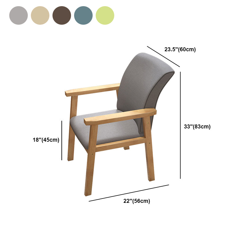 23.6"L x 22.0"W x 32.6"H Linen Chair Removable Cushions Accent Chair for Living Room