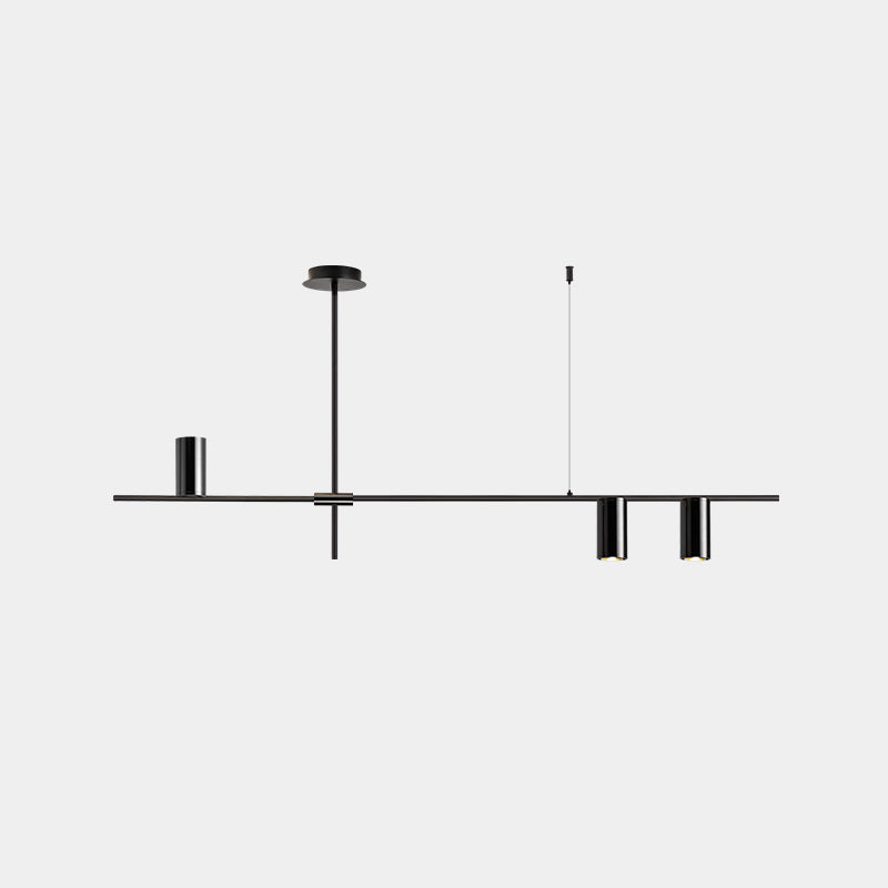 Linear 3 / 4 / 5 - Light Kitchen Island Pendant Iron Ceiling Pendant in Black / Gold