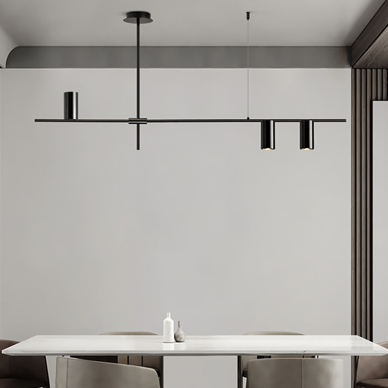 Linear 3 / 4 / 5 - Light Kitchen Island Pendant Iron Ceiling Pendant in Black / Gold