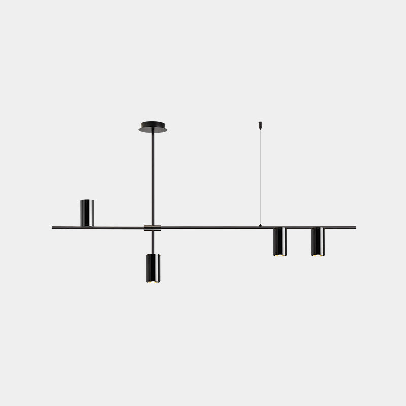 Linear 3 / 4 / 5 - Light Kitchen Island Pendant Iron Ceiling Pendant in Black / Gold